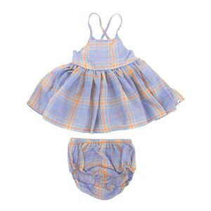 Oh Baby! Girls  Mandras Plaid Party Dress (Panty To 2-3)